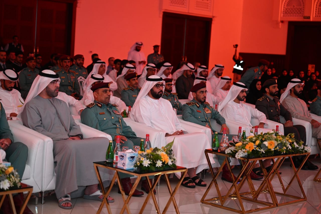 The Crown Prince of Umm Al Quwain witnesses the celebration of World Civil Defense Day
